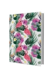 Picture of Deffter Paradise Tropic Flowers Sert Kapaklı Çizgili Defter