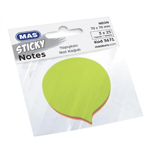 Picture of MAS Post-it Konuşma Balonu Not Kağıdı 75 Yaprak