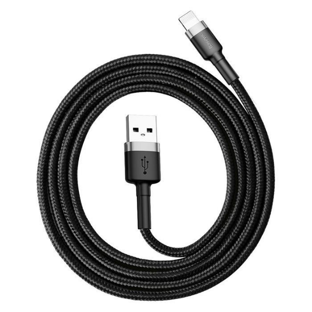 Picture of Baseus Cafule 2.4 A Lightning 480 Mbs 1 Metre Gri Şarj Kablosu