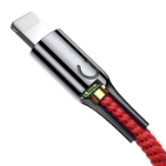Picture of Baseus C-Shaped Işıklı 2.4A Lightning 1 Metre Kırmızı Şarj Kablosu