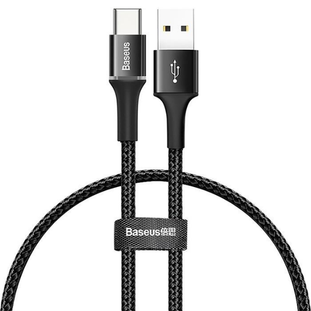 Picture of Baseus Halo 3A 25 cm Type-C Siyah Şarj Kablosu 