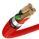 Picture of Baseus Halo 3A Type-C 0.5 Metre Kırmızı Şarj Kablosu