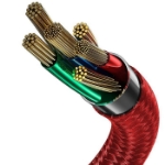 Picture of Baseus Halo 40W 0.5 Metre Type-C Kırmızı Şarj Kablosu