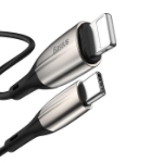Picture of Baseus Horizontal PD 18W 1 Metre Type-C to Lightning Siyah Hızlı Şarj Kablosu