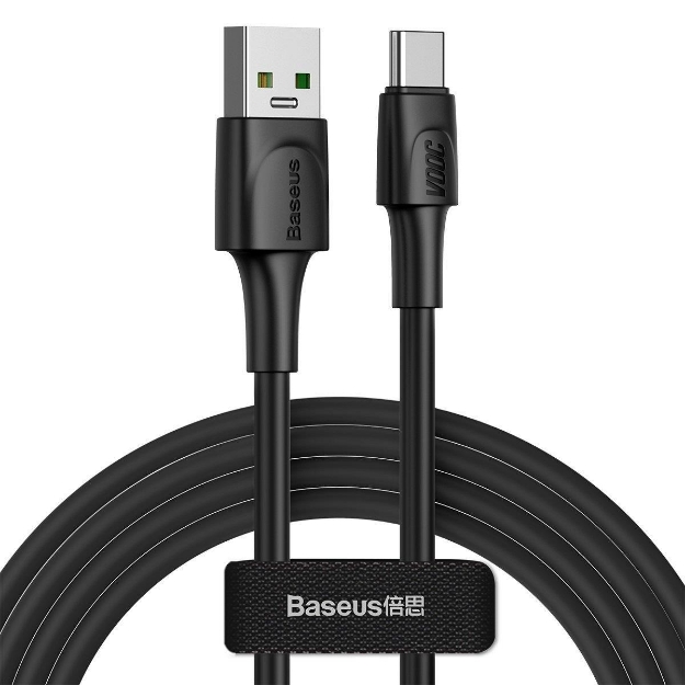 Picture of Baseus White VOOC 5A QC 2 Metre Type-C Siyah Şarj Kablosu