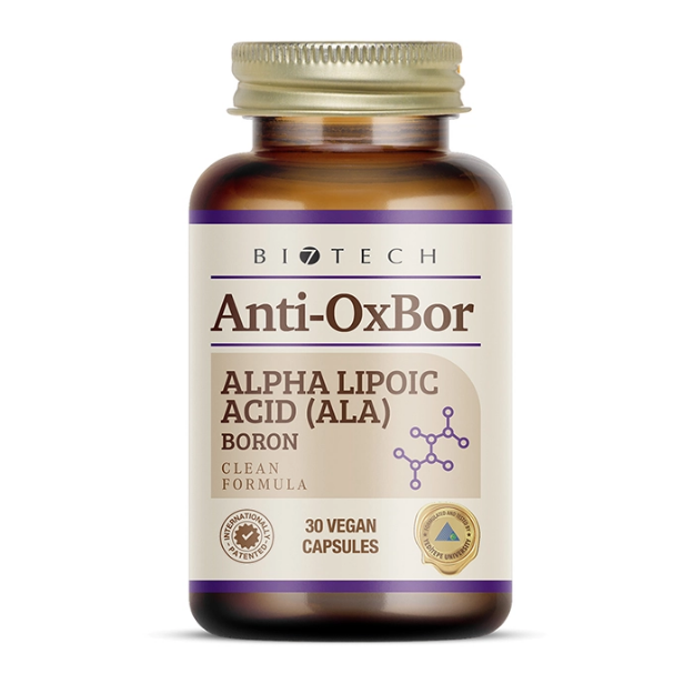 Picture of Anti-Oxbor Alfa Lipoik Asit ve Nar Ekstresi İçeren 30 Kapsül Antioksidan Gıda Takviyesi