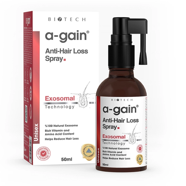 Picture of A-gain Saç Dökülmesi Karşıtı Besleyici Hızlı ve Güçlü Uzamaya Yardımcı Sprey 50 ml Unisex