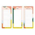 Picture of Fabooks 3 lü Bloknot Seti Geometrik Şekilli (To-Do List - Market List - Notes)