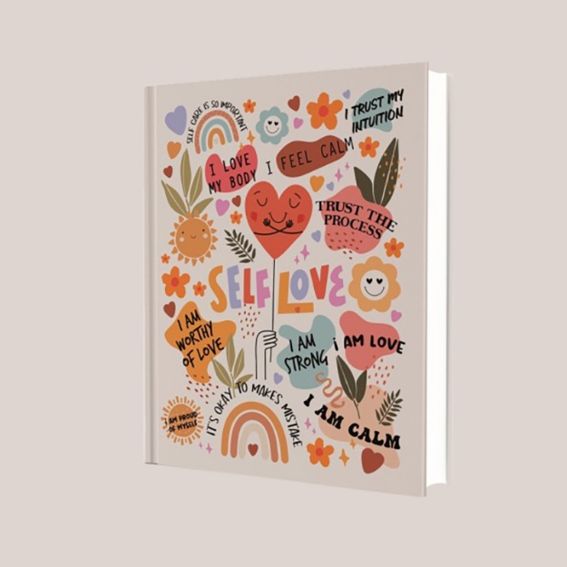 Picture of Deffter Positive Life - Self Love Sert Kapak 96 Yaprak Çizgili Defter